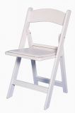 White Resin Plastic Event Wedding Folding Chair