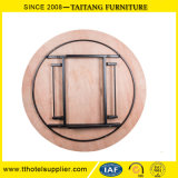 Cheap Hotel Furniture Banquet Folding Round Plywood Table