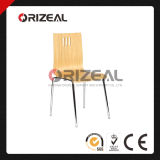 Home Office Furniture Plywood Stacking Dining Chair with Metal Legs