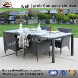 Well Furnir T-009 Family Gather Home 5-Piece Rattan Patio Dining Set