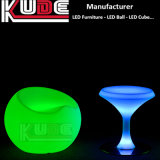 LED Pub Furniture Changing Color PE Garden Outdoor Table