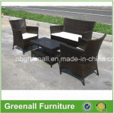 Two Layer Coffee Table Wicker Rattan Simple Sofa Set (GN-9048S)