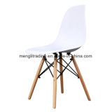 Plastic Dining Chair with Beech Wooden Leg