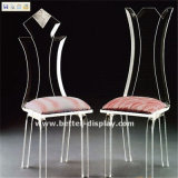 Transparent Acrylic Chair with Metal Legs