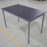 Modern Style 4 Seater Steel Wood Dining Room Table