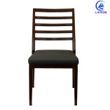 Hot Sale Metal Dining Chair Imitated Wood Restaurant Furniture