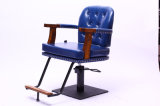 Blue Molding Sponge Synthetic Leather Hydraulic Hair Styling Chairs