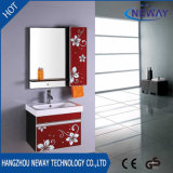 New Design PVC Bathroom Plastic Vanity Cabinet with Mirror
