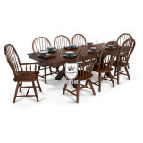 8 Person Beech Wood Luxury American Dining Table and Chair