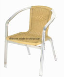 Modern Outdoor Aluminum Rattan Wicker Metal Frame Bar Chair (LL-RST012)