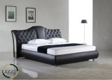 Chesterfild Bedroom Leather Beds with Bedside Table