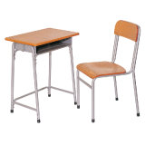 Cheap Wooden Top Metal School Desk and Chair for Traditional School