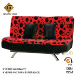 Chenile Sofa Set Cow Hide Chair Ottoman (GV-BS112)