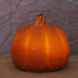 LED Pumpkin Wax Candle Halloween Day LED Candle Pumpkin Shaped LED Yellowe Flicking Candle for Halloween Decoration