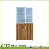 2 Door Aluminum Frosted Glass Office Filing Storage Cabinet