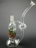 Colorful USA Decoration Glass Water Smoking Pipe