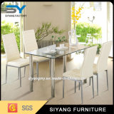 Modern Foshan Dining Room Furniture Glass Dining Table