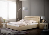 Shunde Home Furniture King Size Nice Leather Double Soft Bed