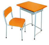 Promotional High Quality Plywood Cheap Wood Classroom Desk and Chair School Furniture