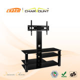 High Quality Tempered Glass Stand Classic TV Stand Bracket Left and Right (CT-FTVS-K403B)