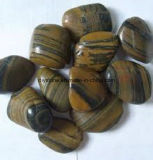 Polished Natural Stripe Pebble Stones for Decoration