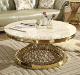 Rose Gold Colour Stainless Steel Coffee Table