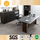 New Design Modern Metal Office Table with Leather (V6)