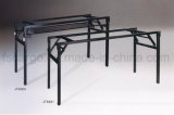 Black Color Paint Finished Steel Frame Folding Table Base (JT8360)
