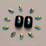 Bling Nail Rhinestones Nail Crystal Navette Gems Nail Art Decorations