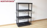 4 Tier Heavy Duty Plastic Shelves, 18 Inch Plastic Shelf Black