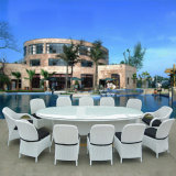 Dining Table and Chair Tables and Bar Stools Leisure Rattan Wicker Table Garden Furniture Sets Z557