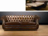 Stylish Classic Leather Sofa Bed (A3-1) !