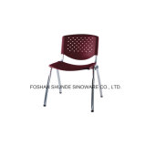 Plastic Stackable Leisure Chair with Metal Frame for Peru