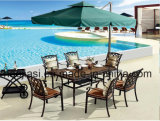 Outdoor /Rattan / Garden / Patio / Hotel Furniture Cast Aluminum Chair & Table Set (HS 3196C&HS 7131DT& HS 5003R)