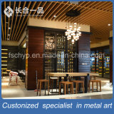 Customized Wall Mounted Black Titanium Wine Cellar furniture for Bar/Club