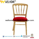 Wooden Party Ballroom Chateau Chair with Cushion
