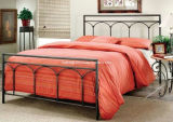 Queen Size Elegant Metal Double Bed (HF037)