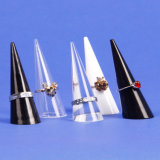Plastic Finger Cone Shape Ring Stand Jewelry Display Holder