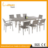 Professional Production Outdoor Patio Furniture Plastic Wood Aluminium Alloy Table and Chair