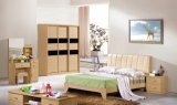 1.8m Bed Wenge Color Bedroom Bed for Furniture Suite