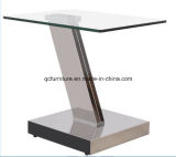 Gold Corner Table with Tempered Glass Hot Sale