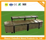 Steel and Wood Vegetable and Fruits Shelves for Retail Store
