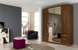 Classic Design Wooden Wardrobe Cabinet with Mirror (HF-EY090411)