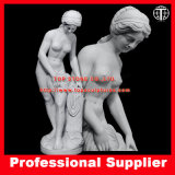 Bather Marble Sculpture Women Marble Statue Stone Carving for Garden
