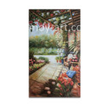 Mediterranean Garden Landscape Oil Painting for Home or Office Decoration 