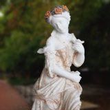 Natural Marble Caving Female Statue for Garden Ornament T-6972