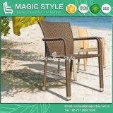 Patio Wicker Chair Rattan Chair Dining Chair Stackable Chair Outdoor Chair Coffee Chair (MAGIC STYLE)