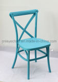 Restaurant Catering Chair/X Back Dining Chair/Plastic Cross Back Chair