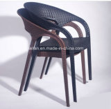 Plastic Poly Rattan Chair for Outdoor Garden Furniture (LL-0077)