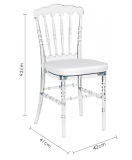 Resin Chair Clear Napoleon Tiffany Wedding Event Use Dining Room Furniture